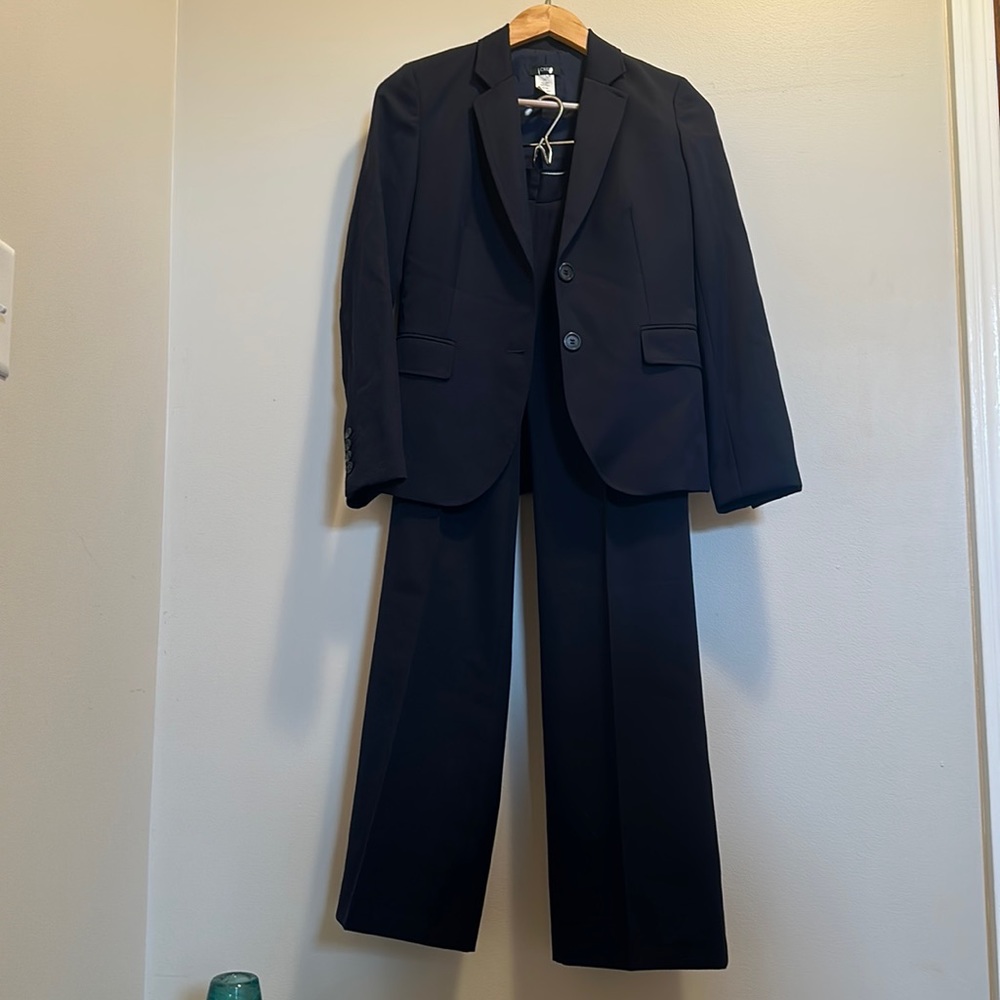 J. Crew Navy blue women’s suit! EUC